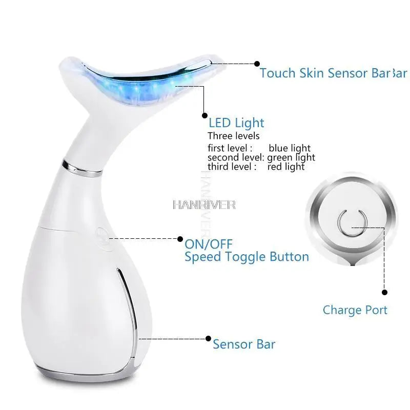 LED Photon Therapy Neck and Face Massager