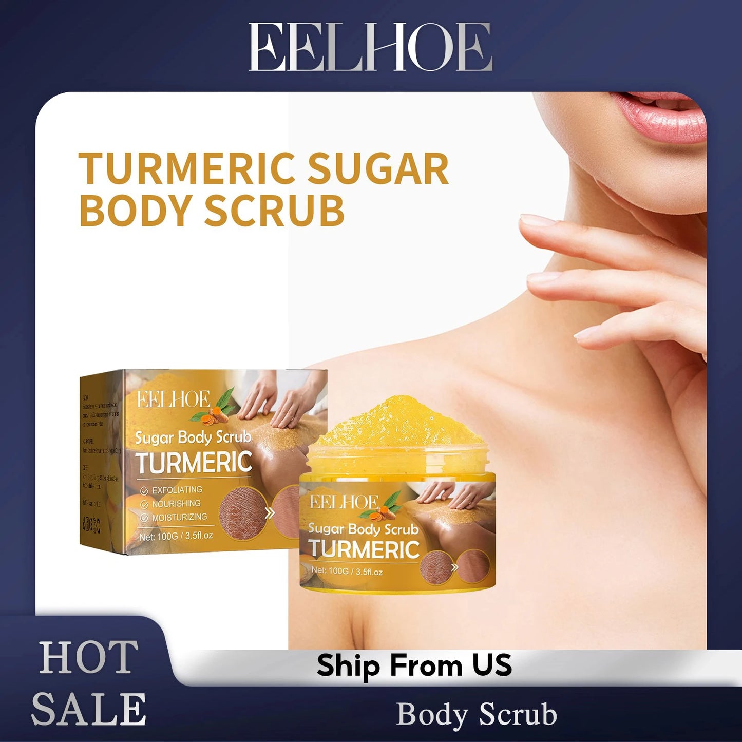 Turmeric Sugar Body Scrub