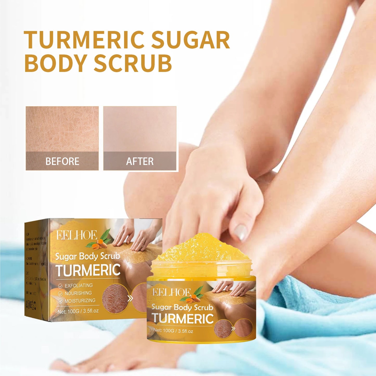 Turmeric Sugar Body Scrub