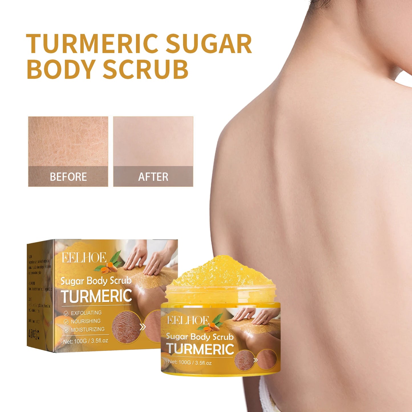 Turmeric Sugar Body Scrub