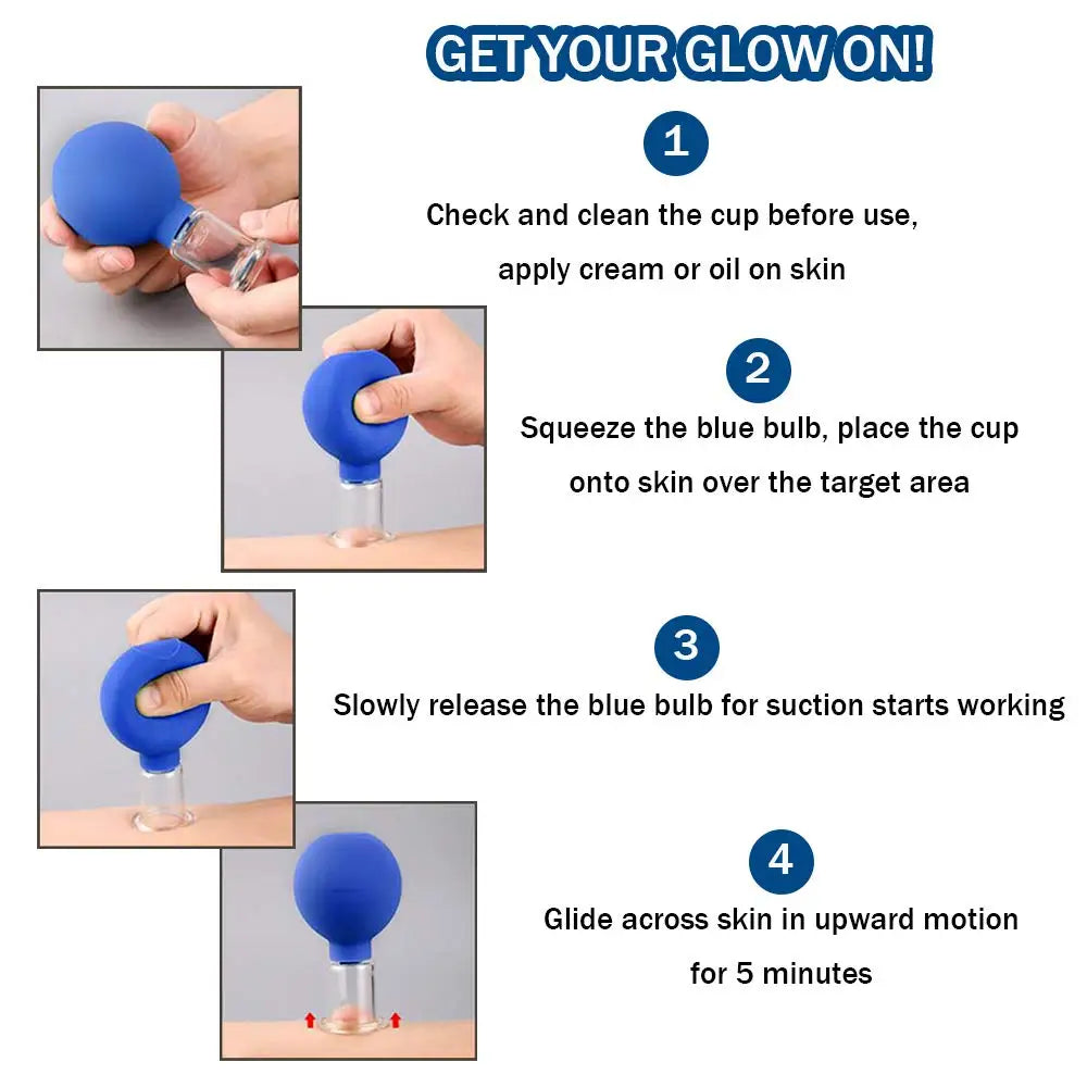 4-Piece Rubber Cupping Therapy Set