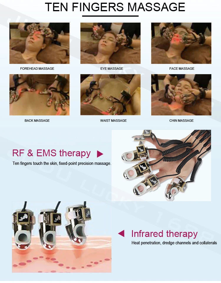 Diamond Ten-fingered EMS RF Body Massager