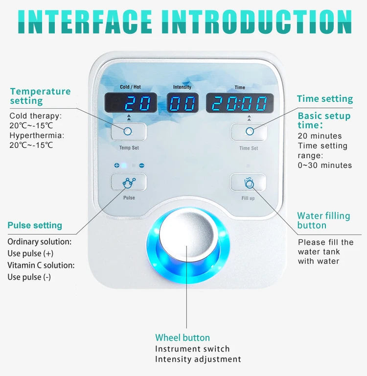 Portable DCool Electroporation Facial  Machine