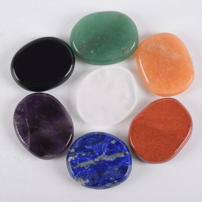 Natural Stone Chakra Healing Massage Set