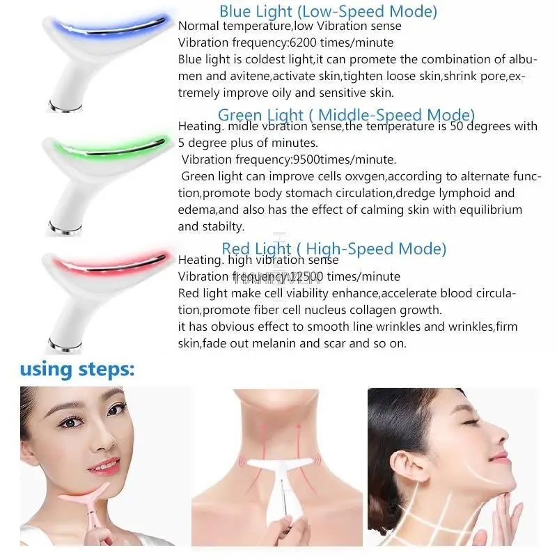 LED Photon Therapy  Neck and Face Massager