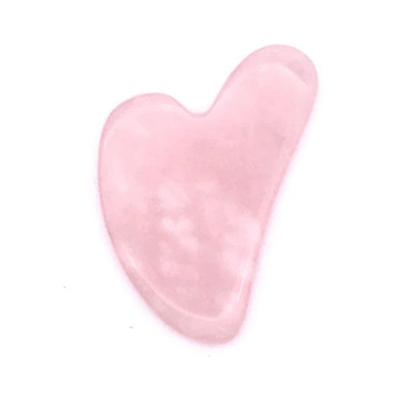 Natural Pink Rose Quartz Gua Sha Massager