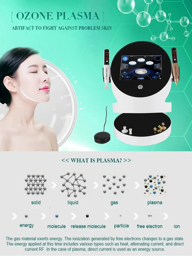 2-in-1 Ozone RF Plasma Facial Machine