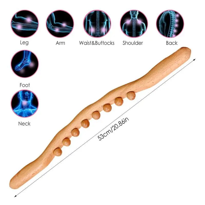 Wooden Gua Sha Therapy Stick