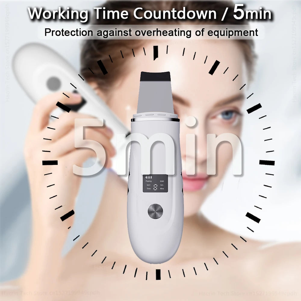 Ultrasonic Skin Scrubber with Nano Sprayer