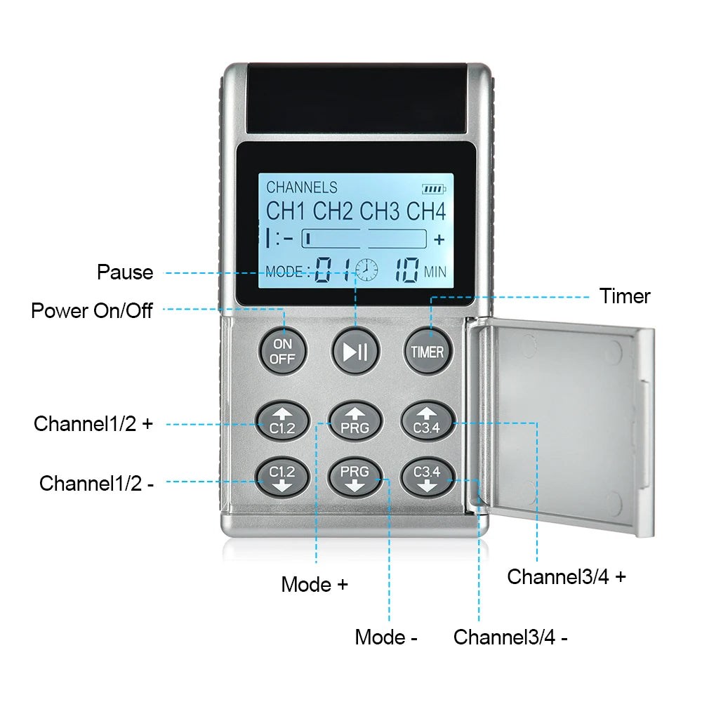 Digital 15-Mode TENS EMS Muscle Massager