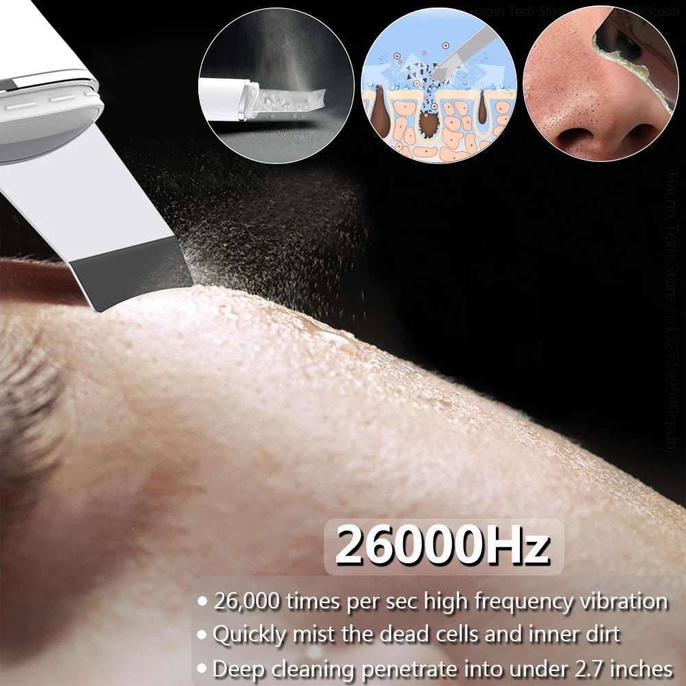 Ultrasonic Skin Scrubber with Nano Sprayer