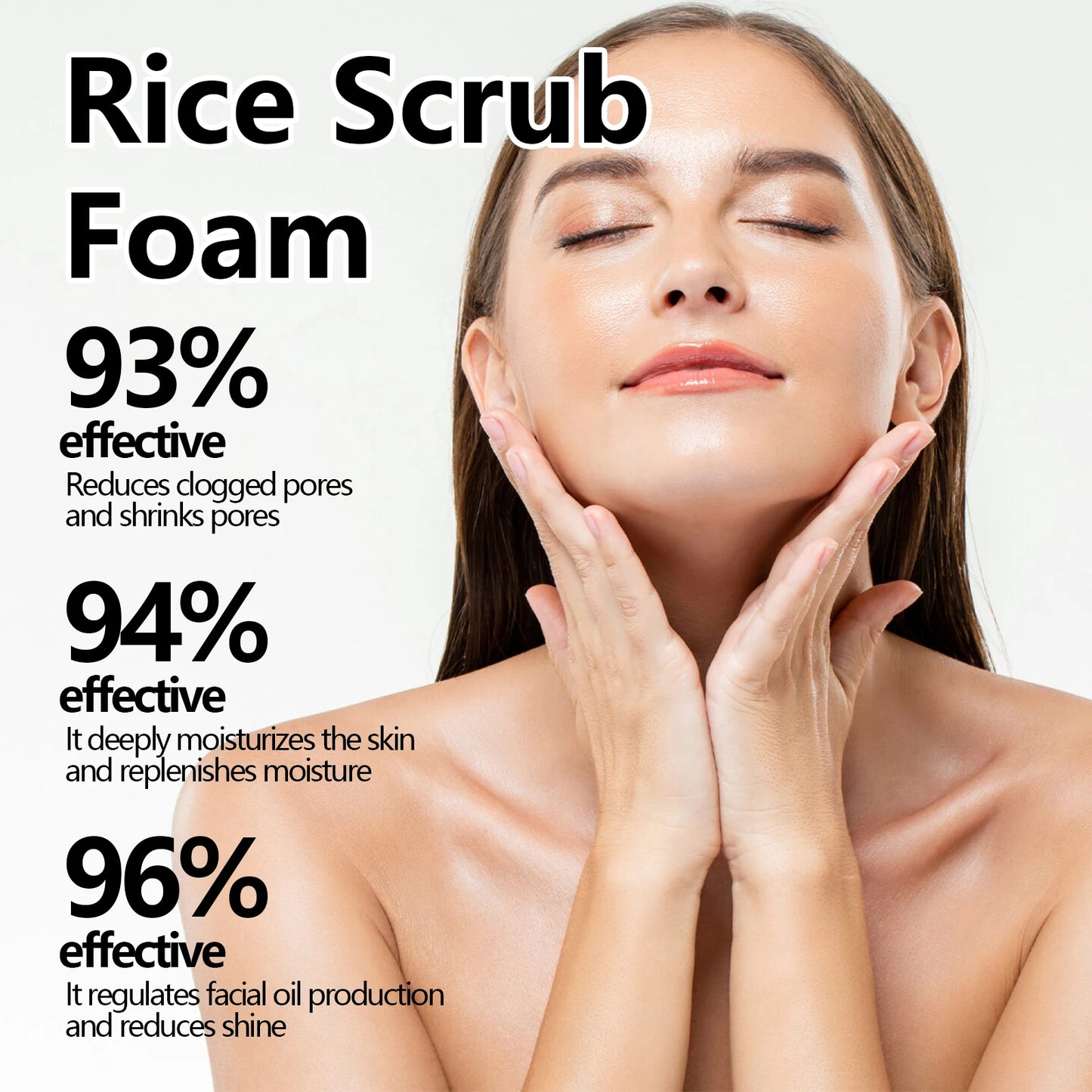 EELHOE Rice Scrub Foam Cleanser