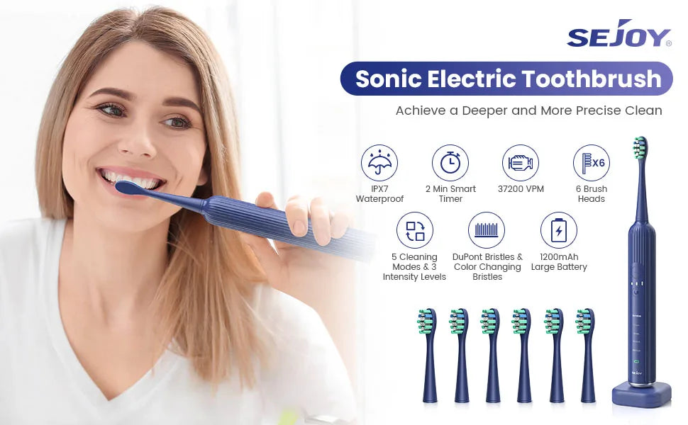 SEJOY Sonic Electric Toothbrush