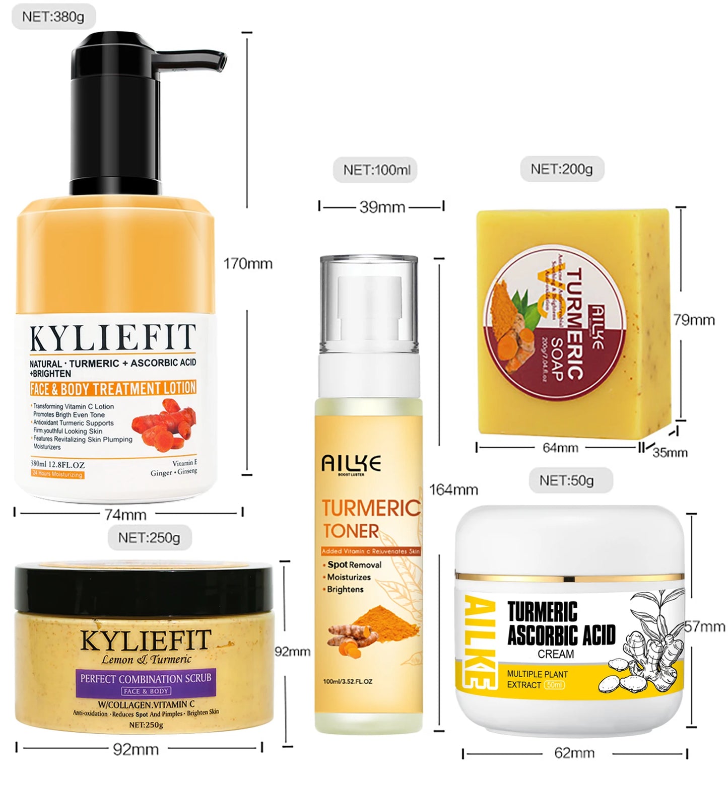 AILKE Organic Turmeric Skin Care