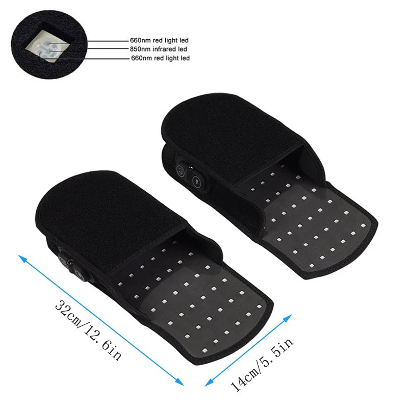 Red LED Therapy Massage Slippers