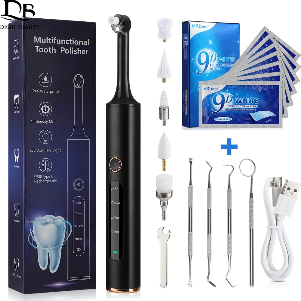 Rotatable 360° Electric Tooth Polisher