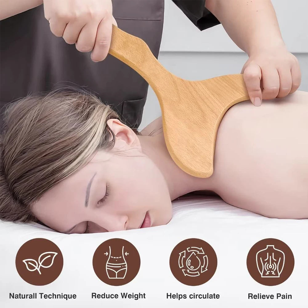 Natural Wood Lymphatic Drainage Massage Tools