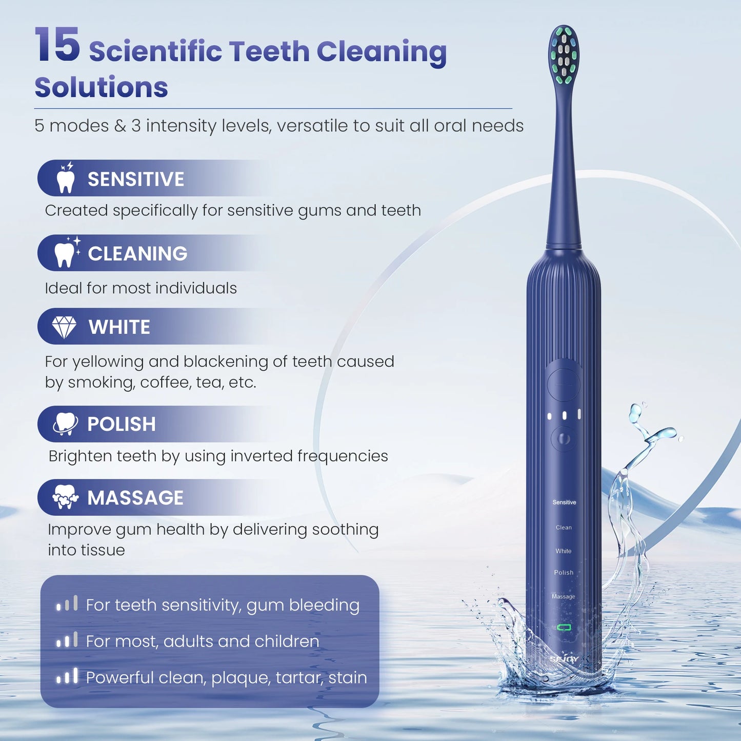 SEJOY Sonic Electric Toothbrush