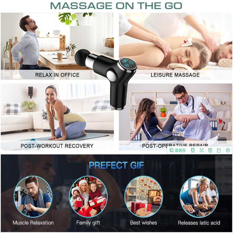 32 Speed Deep Tissue Body Massage Gun - MybeautySync