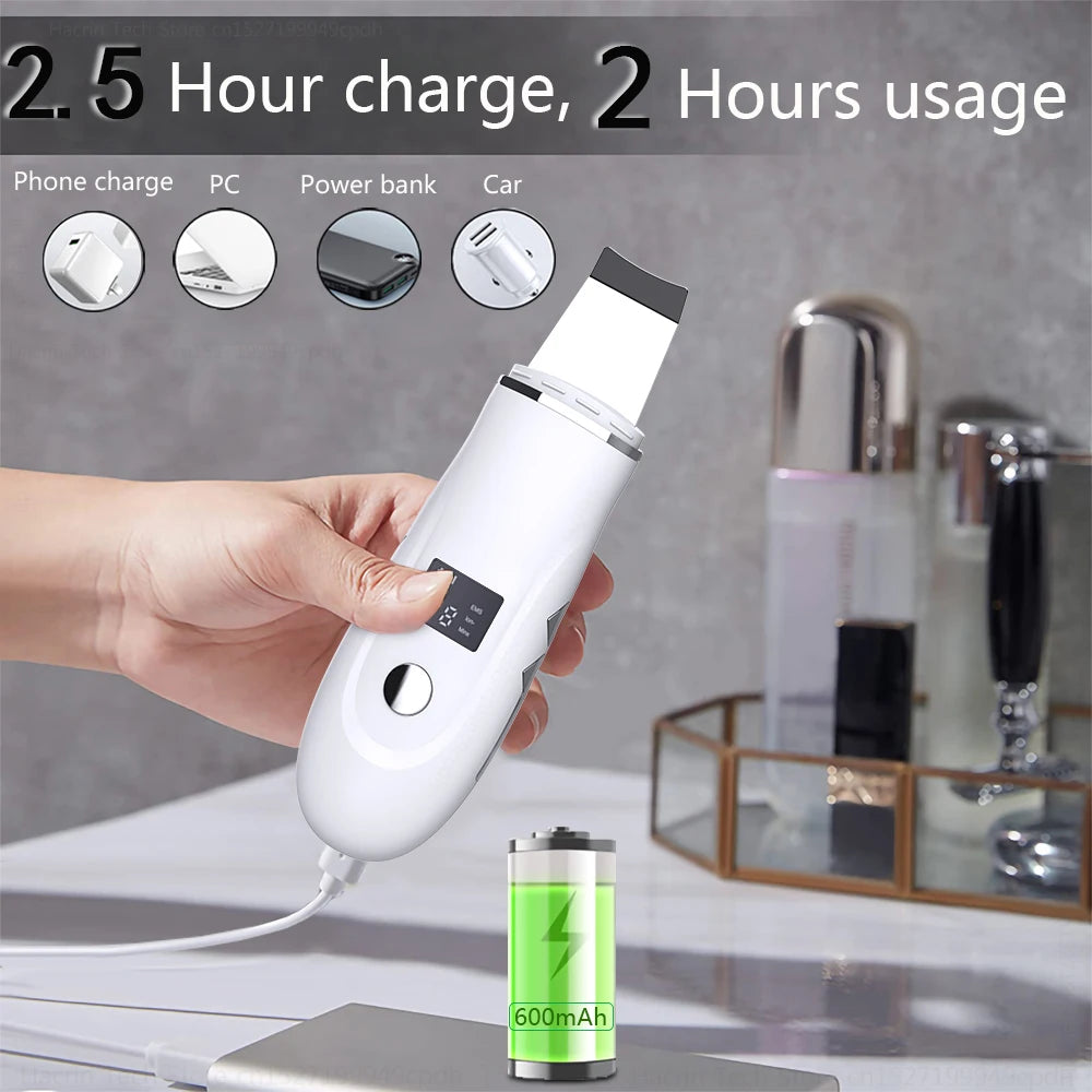 Ultrasonic Skin Scrubber with Nano Sprayer