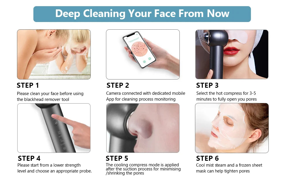 Visual Blackhead Remover Device