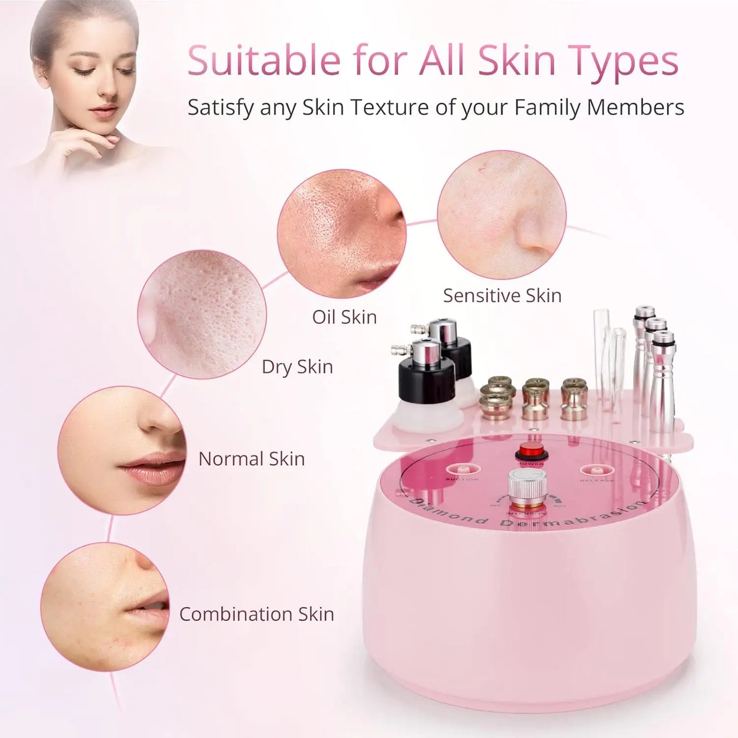 3-in-1 Multi-Functional Facial Dermabrasion Machine