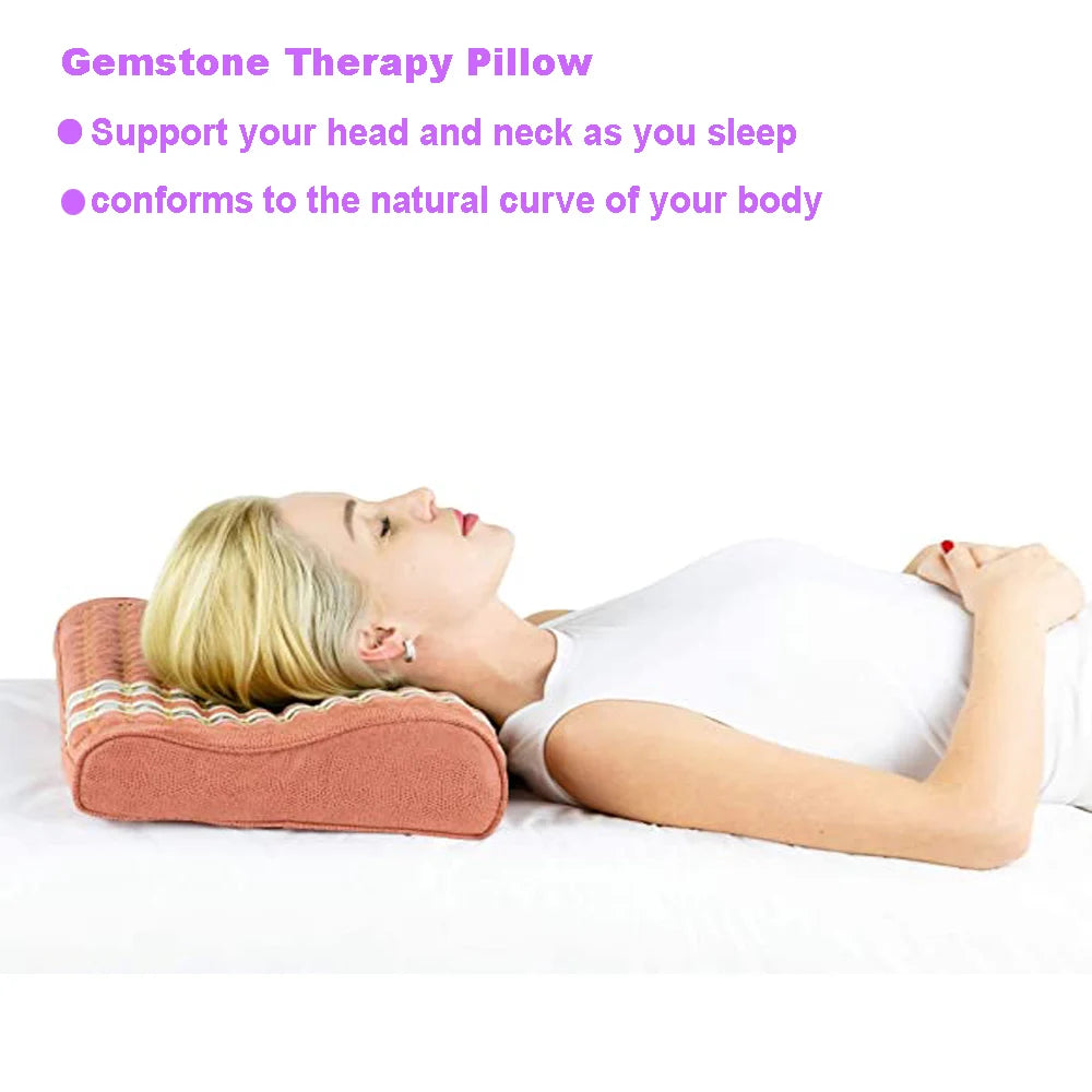 Gemstone Massage Neck Pillow