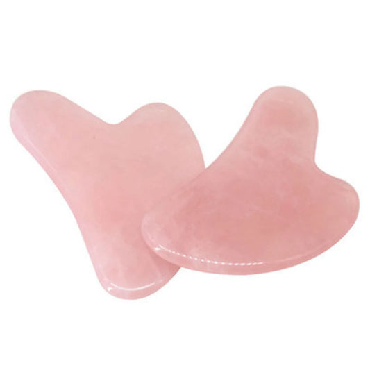 Natural Pink Rose Quartz Gua Sha Massager