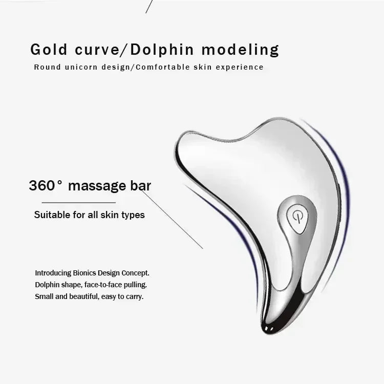 LED Microcurrent Gua Sha Face Massager